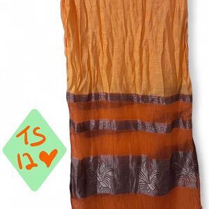 The Life of a Showgirl Orange silk scarf / Wrap